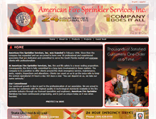 Tablet Screenshot of americanfiresprinklers.com